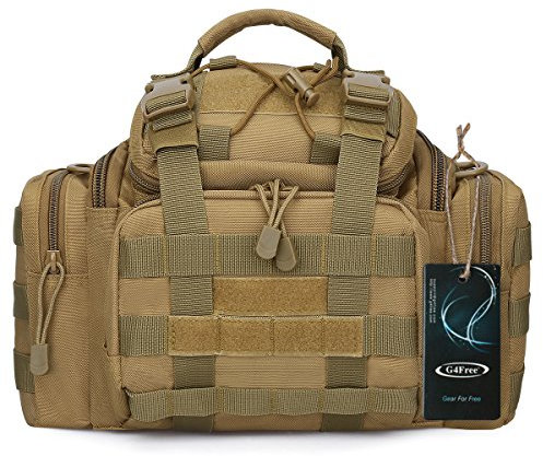 G4Free Tactical Hüfttasche 3 Way Militär Molle Angriffs-Pouch Multifunktional Trekking Wandern Bum Gesäßtasche Tragetaschen (Braun)