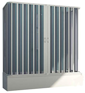 Pare baignoire de douche 3 côtés 70x150x70 CM H150 En PVC modèle Muse