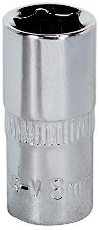 Sealey Sp1408 Walldrive® Socket 8 mm 1/10,2 cm SQ disque Entièrement poli