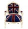 Casa Padrino Barock Kinder Stuhl Union Jack/Creme - Kindermöbel