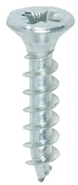 TIMCO Solo Chipboard & Woodscrews - PZ - Double Countersunk 4.0 x 20 - Zinc - Box of 200
