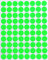 Farbcodierung Etiketten Neon Grün 13mm runde Aufkleber – 1,3cm Klebepunkte 1200 Stück von Royal Green