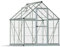 Canopia by Palram Gewächshaus klein Harmony 6x6 Treibhaus 185x186 cm Aluminium Silber Tomatenhaus Polycarbonatplatten UV-beständig