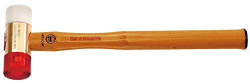 FACOM Plastikhammer-Mittelstk.mit Hickory-Stiel,leicht-Serieincl.Aufsatz EB.25 U.EC.25, 1 Stück, 207A.25CB