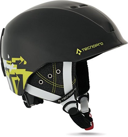 Tecnopro Team Skihelm, Schwarz, S