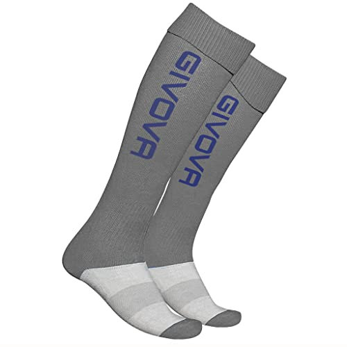 Givova, laufstrumpf , grau/blau, SENIOR