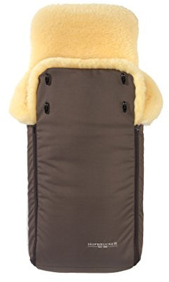 Kinderwagen- Lammfellfußsack „LUXUS“ Made in Germany-braun