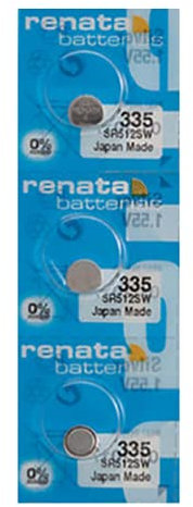 Renata - Pile 335 Fabrication Suisse en Oxyde d'argent pour Montre 1.5 v(SR512SW) SR512SW, SB-AB, 280-68, V335, 622, 335