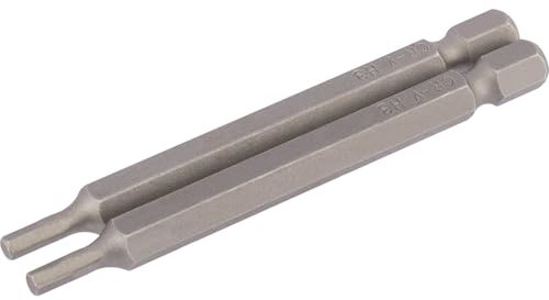 Draper 64320 3mm 1/4 Hex Hexagonal Insert Bit 75mm Long (2 Piece)