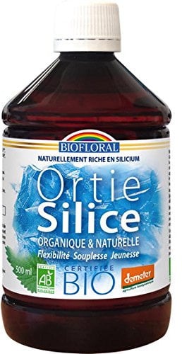 BIOFLORAL - Ortie-Silice - Buvable - Organique Et Naturelle - Articulation Et Vitalité - Soin De La Peau - Certifiée DEMETER & Bio - Fabrication Française - 500 ml