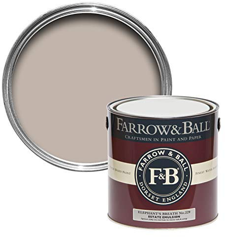 Farrow & Ball Estate Emulsion Farbe 2.5 Liter Elephant's Breat 229 Matt