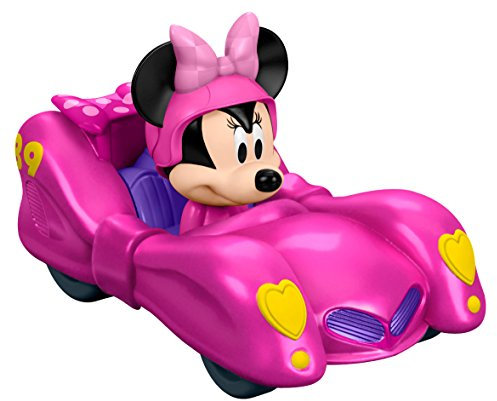 Fisher-Price Disney Mickey and the Roadster Racers Minnie's Pink Thunder Ride-On Toy Playset for Kids, Children