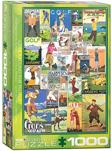 EuroGraphics 15.240–2.369,8 cm Golf – Vintage Collage Puzzle (1000 Teile) 6000-0933 mehrfarbig einheitsgröße