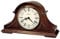 Howard Miller Burton II Kaminuhr 635-107 - Windsor-Kirschen-Finish, dekorative Zierleiste, dreieckige Maser-Overlays, Quarz, Triple-Chime-Harmonic-Uhrwerk