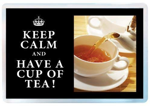 Keep Calm and Have a Cup of Tea Kühlschrank Magnet (Untertasse), haben eine Tasse Tee, Tee und Kaffee, Liebhaber Neuheit Kühlschrank Magnet (18)