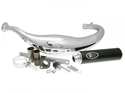 Pot d'échappement Turbo Kit Carreras 80 Chrome - YAMAHA DT 50 (1995-2002) AM6