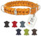 CopcoPet - Fettleder Halsband geflochten mit einem klick-Verschluß aus Metall, in Cognac 30 cm x 20 mm