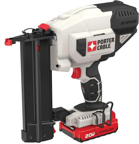 PORTER-CABLE 20V MAX* Cordless Brad Nailer Kit with 1 Battery, 18GA (PCC790LA)