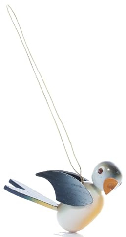 Rudolphs Schatzkiste Strauchbehang Singvogel 1x Blaumeise hängend HxBxT 4x2x6cm NEU Christbaumschmuck Weihnachten Strauch Baumschmuck Frühling Frühlingsstrauch Holzschmuck Holz Seiffen Weihnachtsland