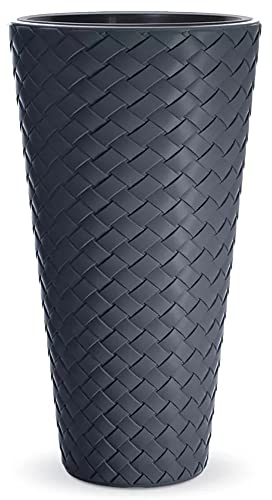 MATUBA 57L SLIM planter, Avec réservoir, dimensions (mm) 400x400x780, couleur Anthracite