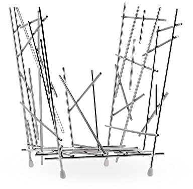 Alessi Blow Up FC15 Design Zeitungsständer, Chromstahl, Poliert