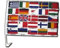 Autofahne Autoflagge Europa alle Länder - 30 x 40 cm