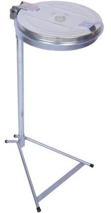 Certeo | Müllsackständer | Standgestell | für Volumen 120 L | VErzinkt | Stahldeckel
