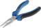 GEDORE Telephone pliers, Long nose, Toothed, Straight, Induction-hardened, Dual-material grips, Length 140 mm, 8132-140 JC
