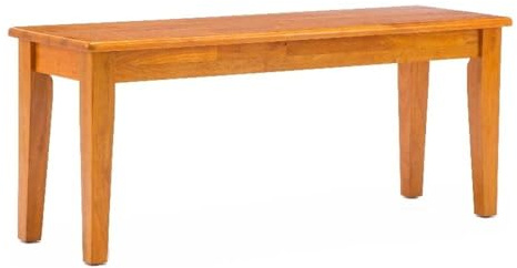 Boraam Shaker Bench, Oak 15 x 44 x 18