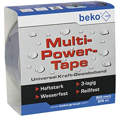 Beko 262205251 Multi-Power-Tape 50 mm x 25 m, Silber