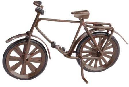 Miniatur-Fahrrad braun, ca. 9,5 x 6 cm