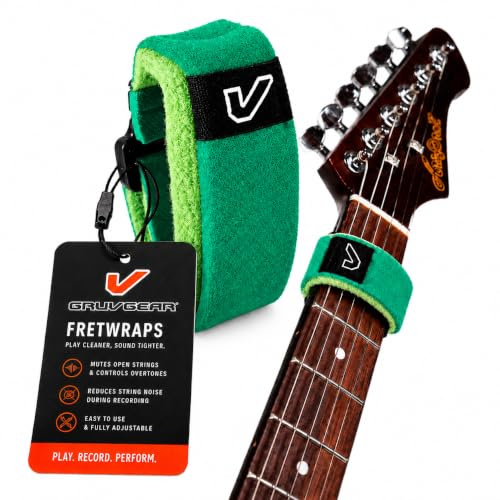 Gruv Gear FretWraps HD 'Leaf' String Muter 1-Pack (Green, Small) (FW-1PK-GRN-SM)