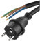 Emos S03430 Cable de alimentación eléctrica para Plancha (3 m, IP20 en Interiores), Schuko, Color Negro, 0