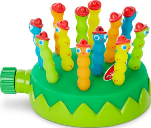 Melissa & Doug Sunny Patch Splash Patrol Sprinkler Spielzeug mit Schlauchaufsatz