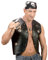 W WIDMANN MILANO Party Fashion 4308B - Weste mit Nieten, Kunstleder, Biker, Rocker, Motto-Party, Karneval