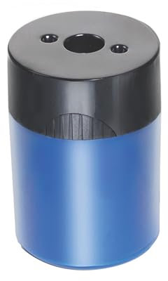 Staedtler Bleistiftspitzer (1 Stück) mit Schraubdeckel und Auffangbehälter – auslaufsicheres, kompaktes Design für Standard- und Buntstifte, Metallklinge, sortierte Farben