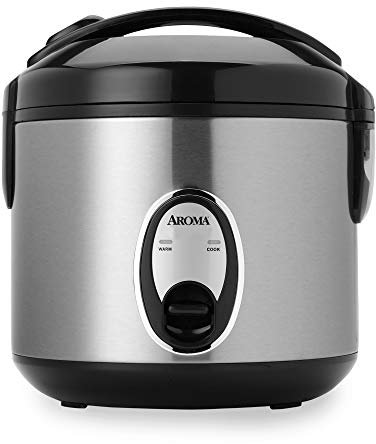 Aroma 4 Cup Cool Touch Rice Cooker Color: Silver