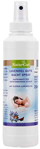 NaturGut Lavendel Gute Nacht Spray 250ml mit echtem Lavendel für einen entspannenden Schlaf Lavendelspray Raumspray Duftspray
