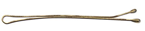 Comair 3150089 Haarklemmen Klassik, 24er Karte, 7 cm, havanna