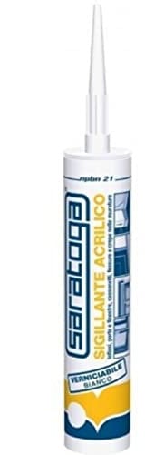 SARATOGA Sigillante Acrilico 25 Min. Bianco 300ml
