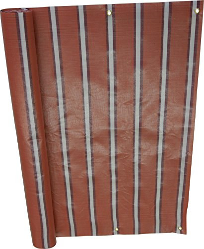 Angerer Freizeitmöbel GmbH Balkonbespannung Standard 75 cm (Rost-Creme, Länge: 6 Meter)