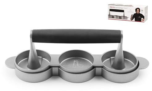 H&H Hamburgerpresse, Aluminium, Durchmesser 7 cm, Alessandro Borghese der Luxus der Einfachheit