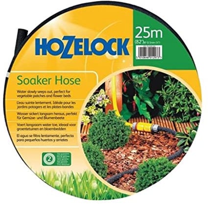 Hozelock 6764 Manguera Porosa diámetro 12.5 mm 25 M, Negro