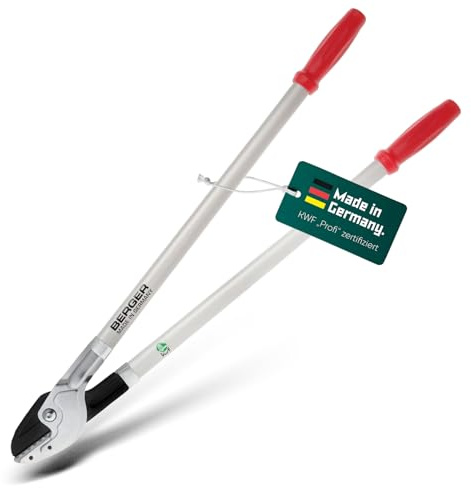 BERGER Amboss Astschere 4272 | Komfort Astschere | Mit Anschlagdämpfer | Schneidkopf aus Hochleistungsstahl | Für Hart- & Totholz bis Ø 40 mm | KWF-zertifiziert