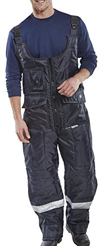 COLDSTAR FREEZER BIB TROUSERS NAVY BLUE M