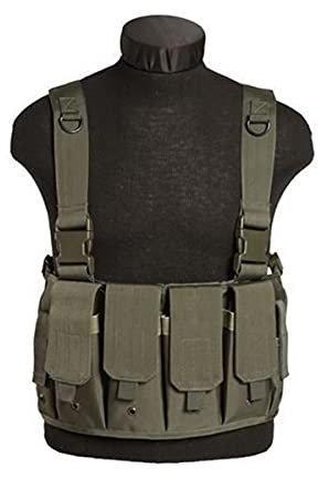 Mil-Tec Unisex – Erwachsene Magazinträger Chest-13532001 Chest, Oliv, Einheitsgröße