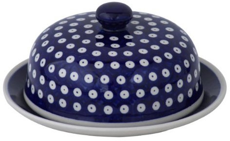 Original Bunzlauer Käseglocke M/Butterglocke für Rollbutter - Ø = 19,5 cm, Dekor 42
