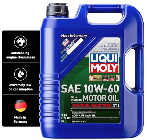 LIQUI MOLY Synthoil Race Tech GT1 SAE 10W-60 | 5 L | Fully synthetic engine oil | SKU: 2024