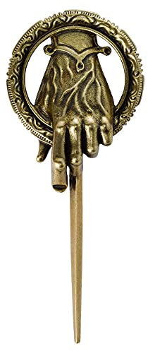 The Noble Collection Game of Thrones Hand of the King Pin - 4.5in (11.5cm) Golden Brooch Pin - Officially Licensed TV Show Props Replicas Gifts
