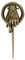 The Noble Collection Game of Thrones Hand of the King Pin - 4.5in (11.5cm) Golden Brooch Pin - Officially Licensed TV Show Props Replicas Gifts